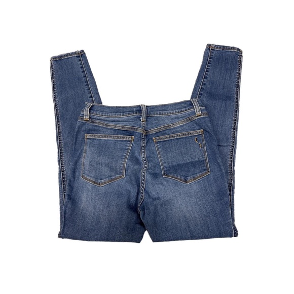 CRESCENT DRIVE Blue Denim Five Pocket Faded Wash Skinny Jeans Size 30 outdoors - Picture 7 of 10